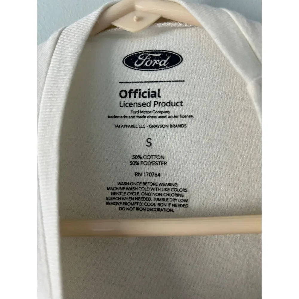 NWT Ford Bronco Graphic Cream Short Sleeve Tee Small